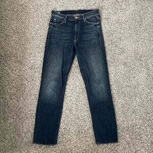 Mother Dazzler Mid Rise Ankle Stretch Jeans 27